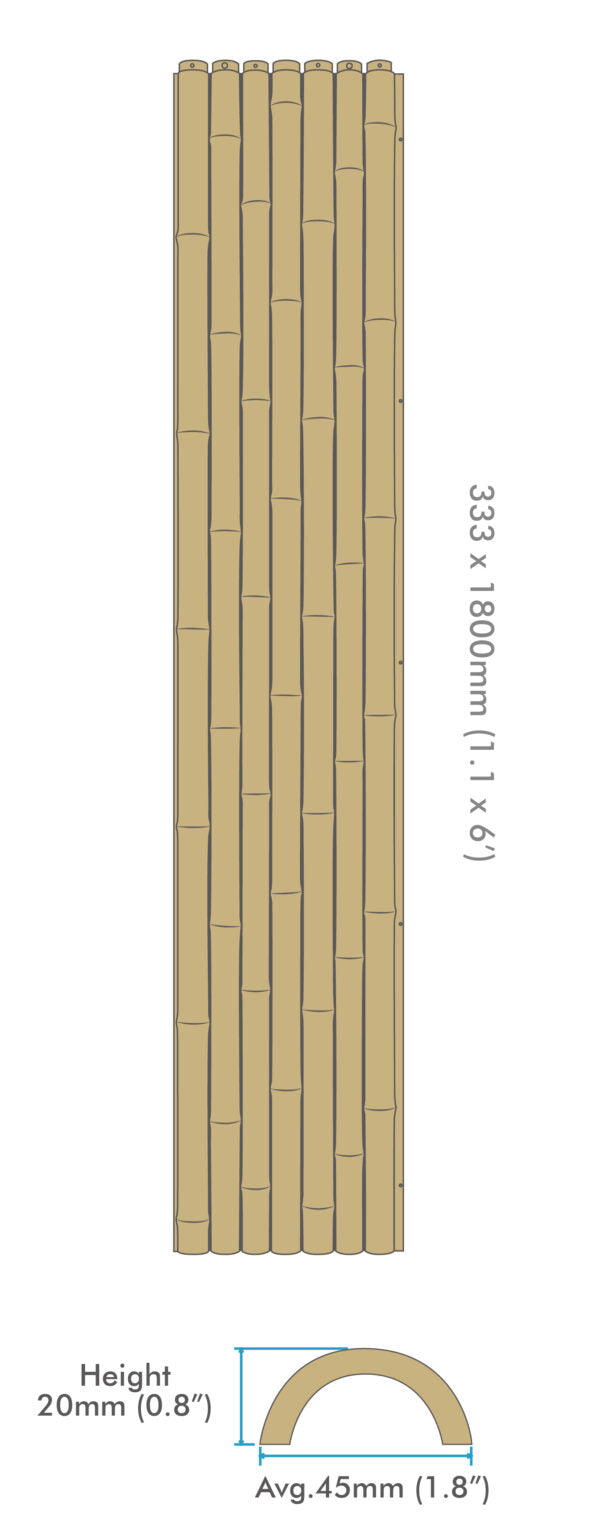 Artificial Bamboo panels