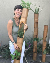 Vertical Bamboo Planter 3 planter